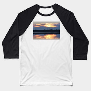 Sunrise Over The River Baseball T-Shirt